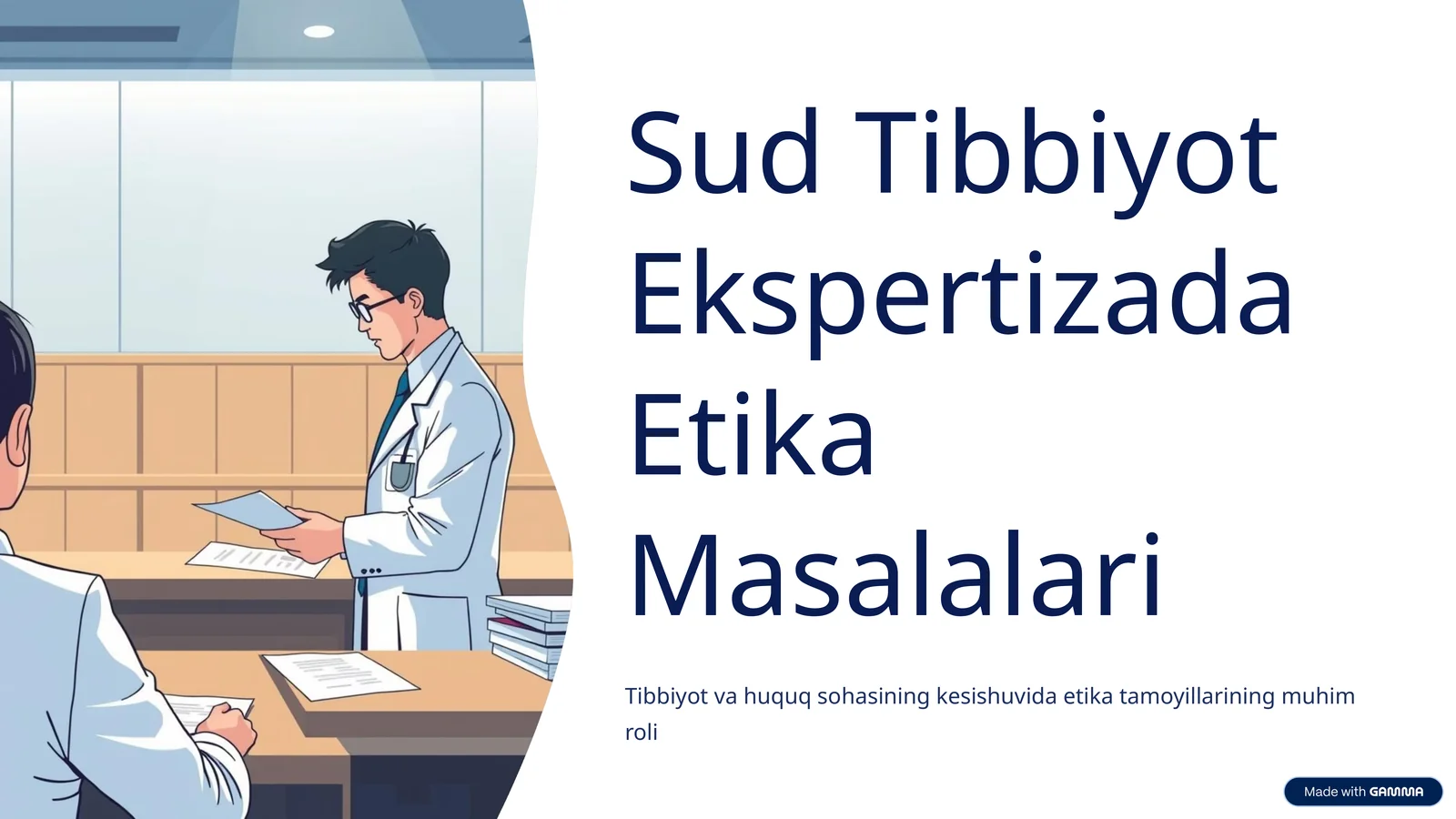 Sud Tibbiyot Ekspertizada Etika Masalalari
