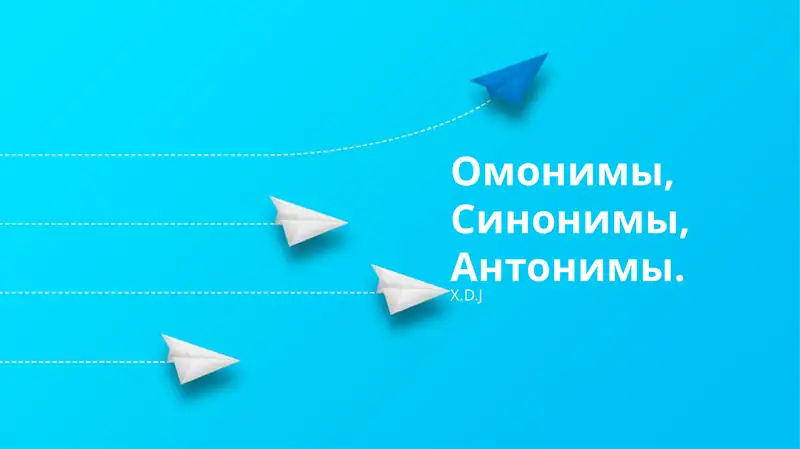 Омонимы, Синонимы, Антонимы