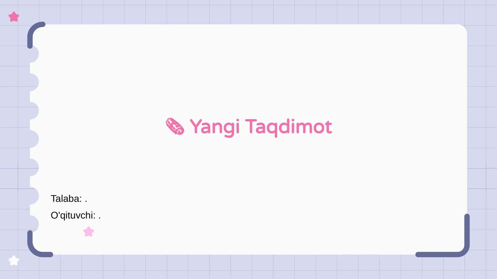 Yangi Taqdimot