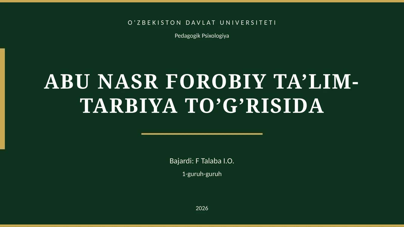 Pedagogik Psixologiya