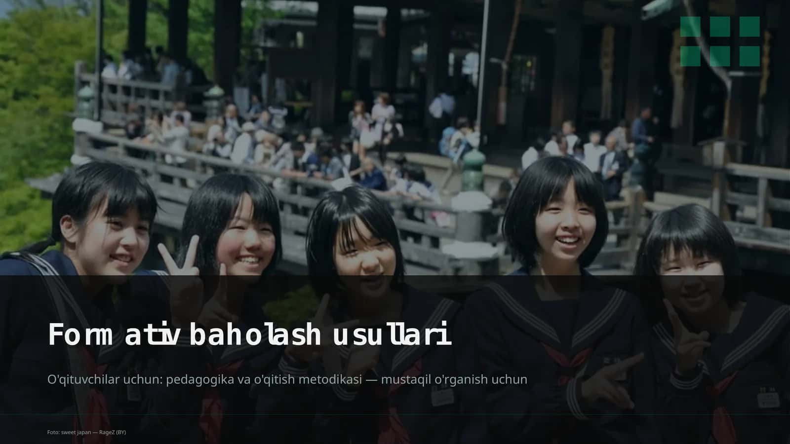 Formativ baholash usullari