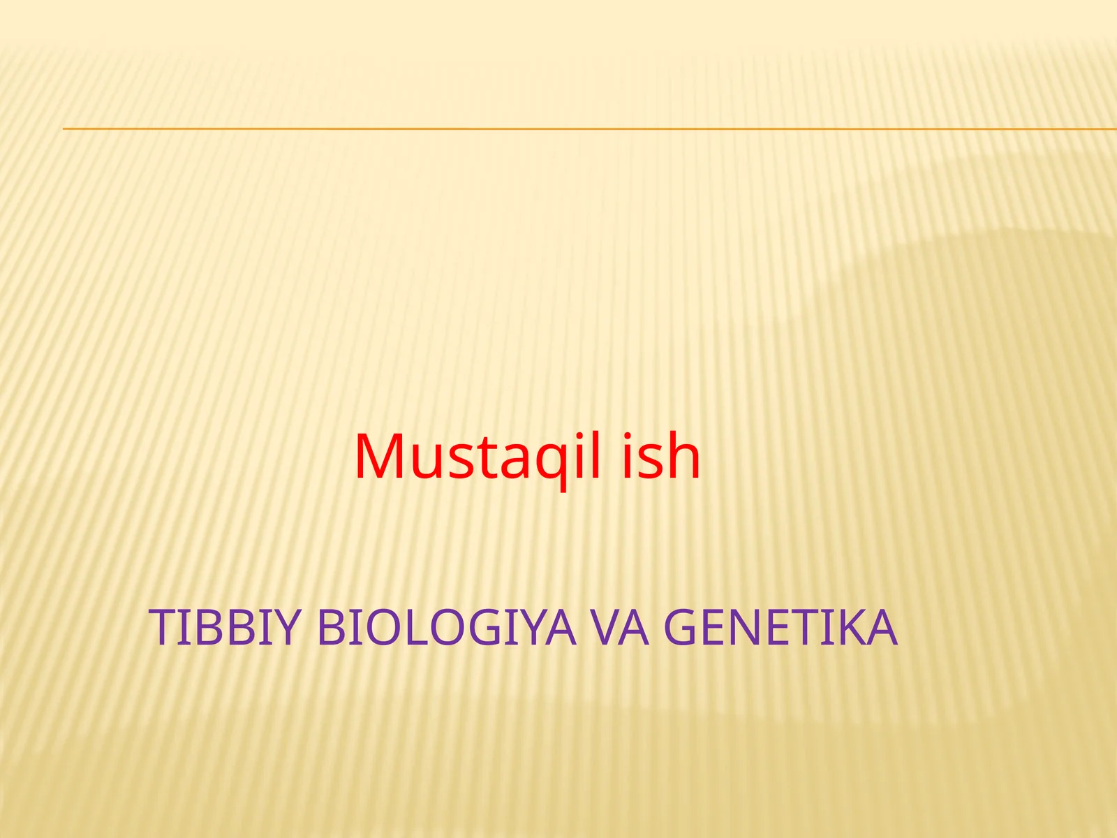 Tibbiy biologiya va genetika
