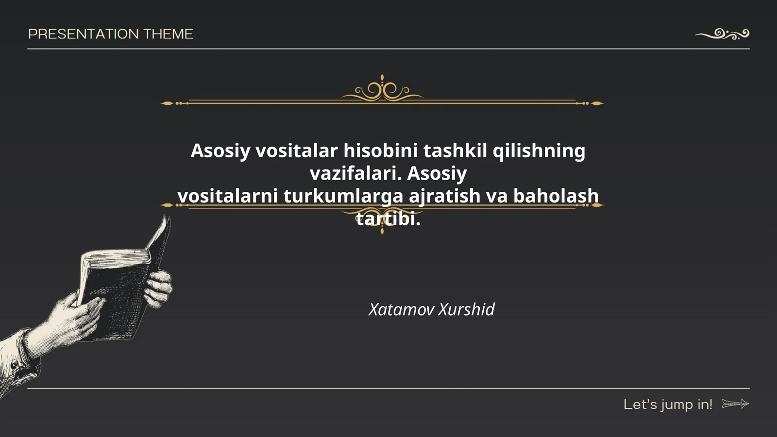 Asosiy vositalar hisobini tashkil qilishning vazifalari. Asosiy vositalarni turkumlarga ajratish va baholash tartibi