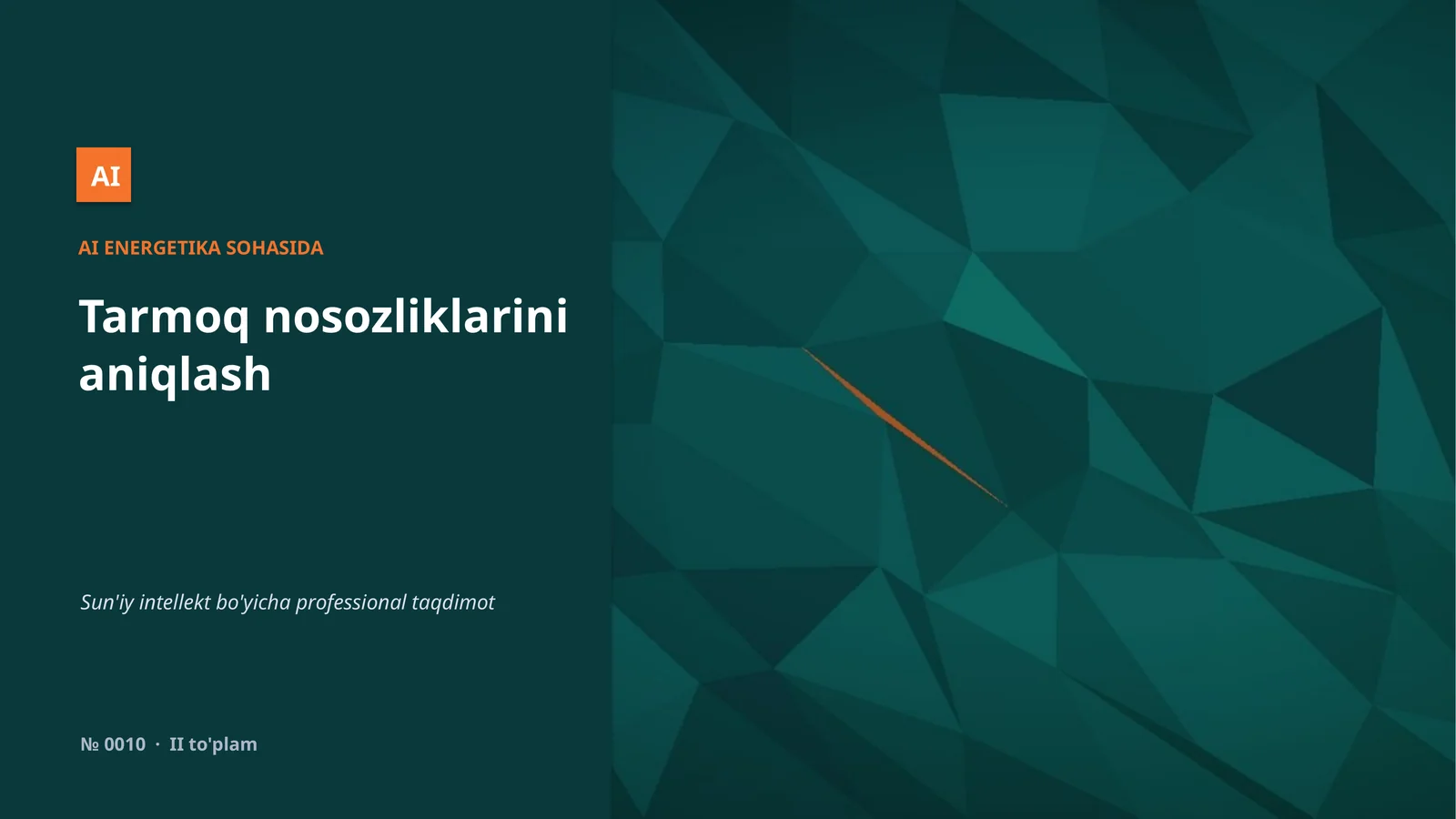 AI ENERGETIKA SOHASIDA