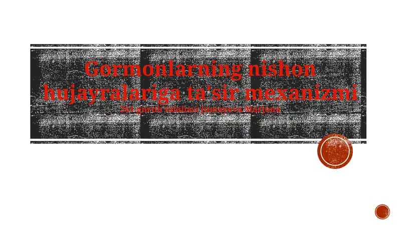 Gormonlarning nishon hujayralariga ta'sir mexanizmi