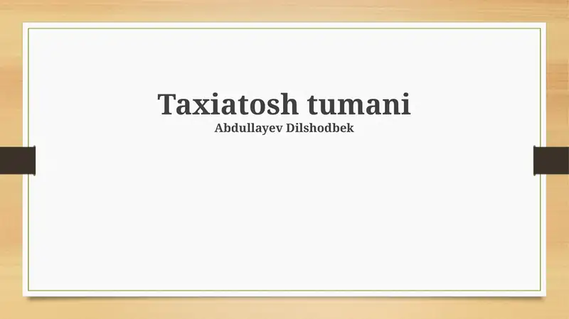 Taxtako‘pir tumani haqida umumiy ma’lumot