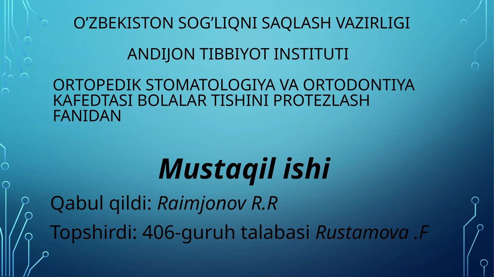 Tishlarni erta olinishi natijasida yuzaga kelishi mumkin bo’lgan asoratlar.