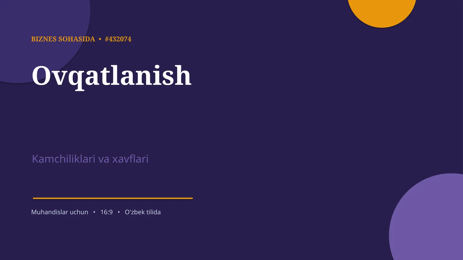 Ovqatlanish