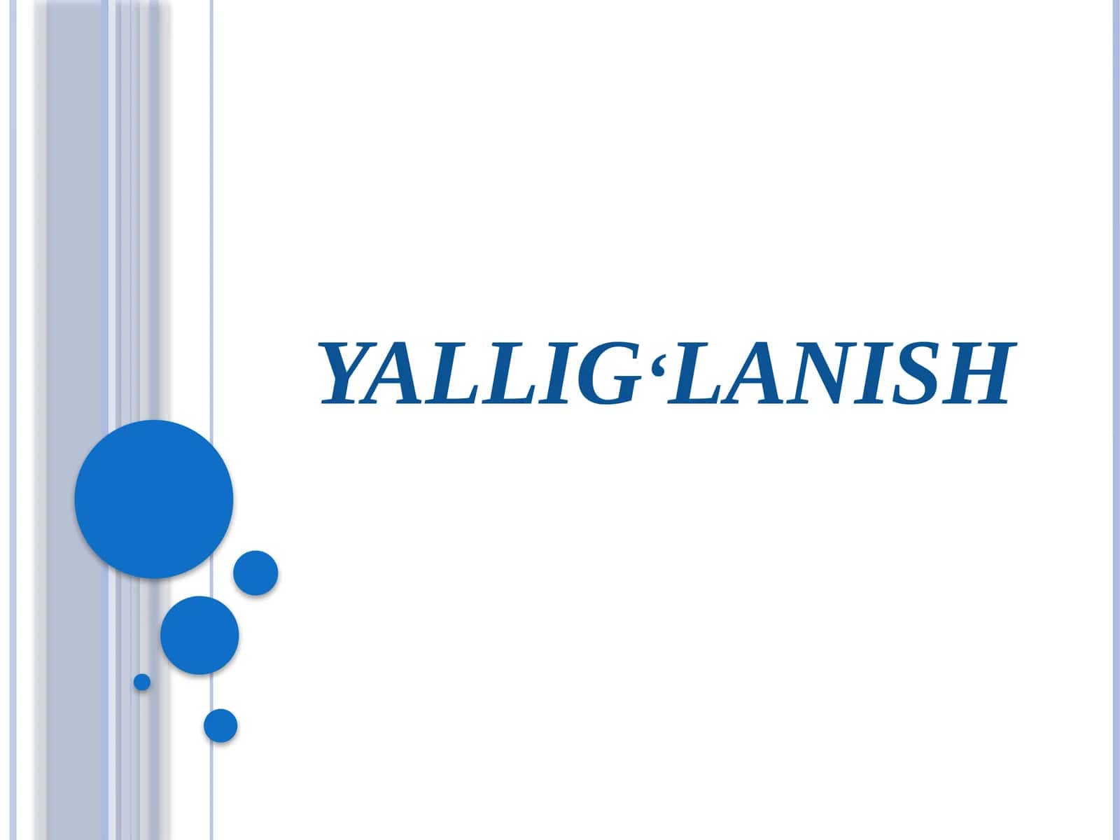 Yallig‘lanish