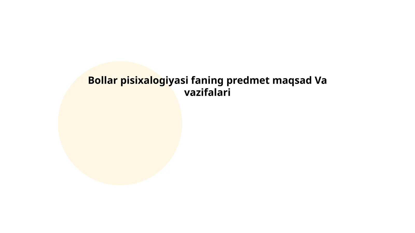 Bollar Psixologiyasi