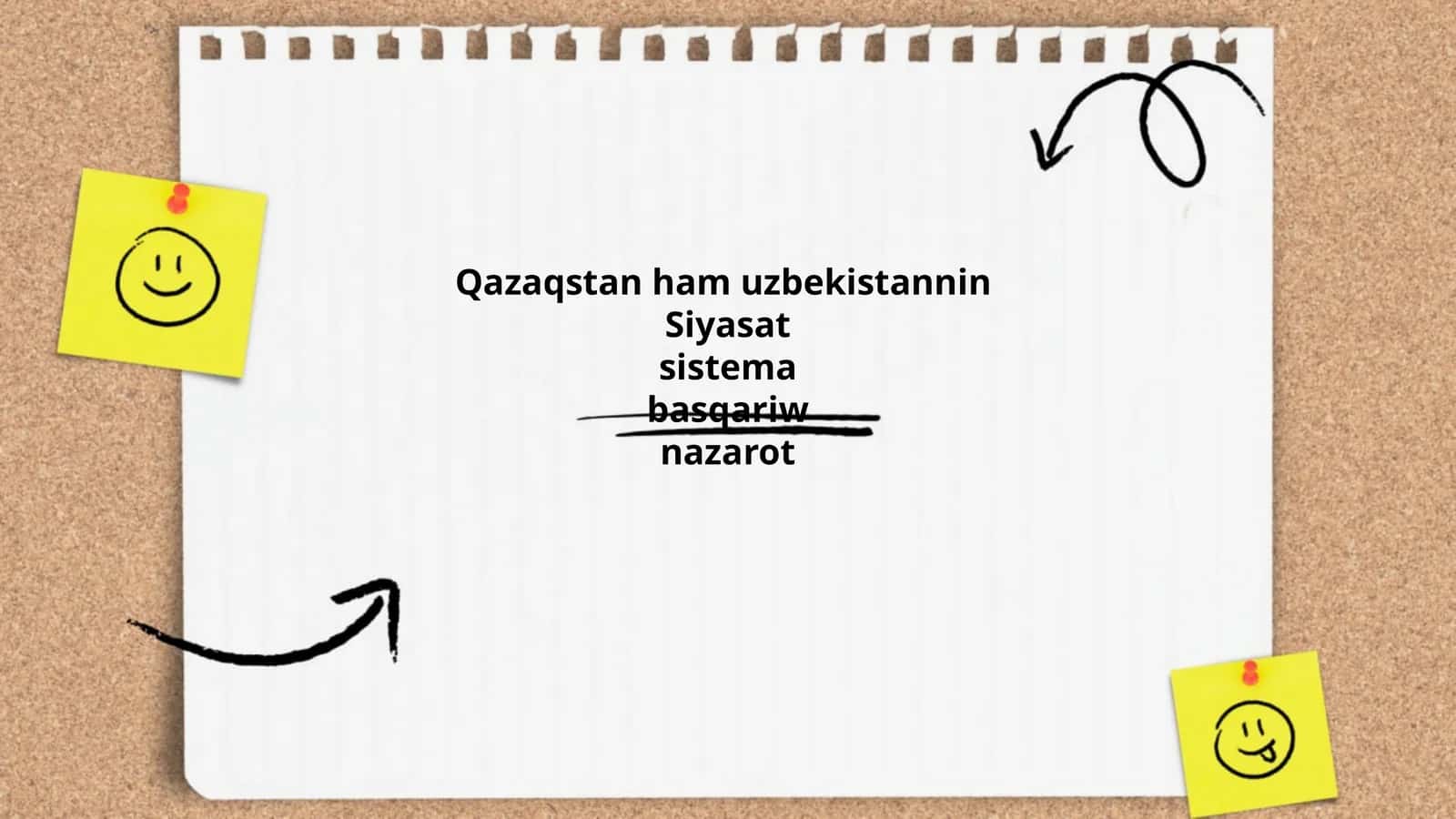 Qazaqstan ham uzbekistannin Siyasat sistema basqariw nazarot