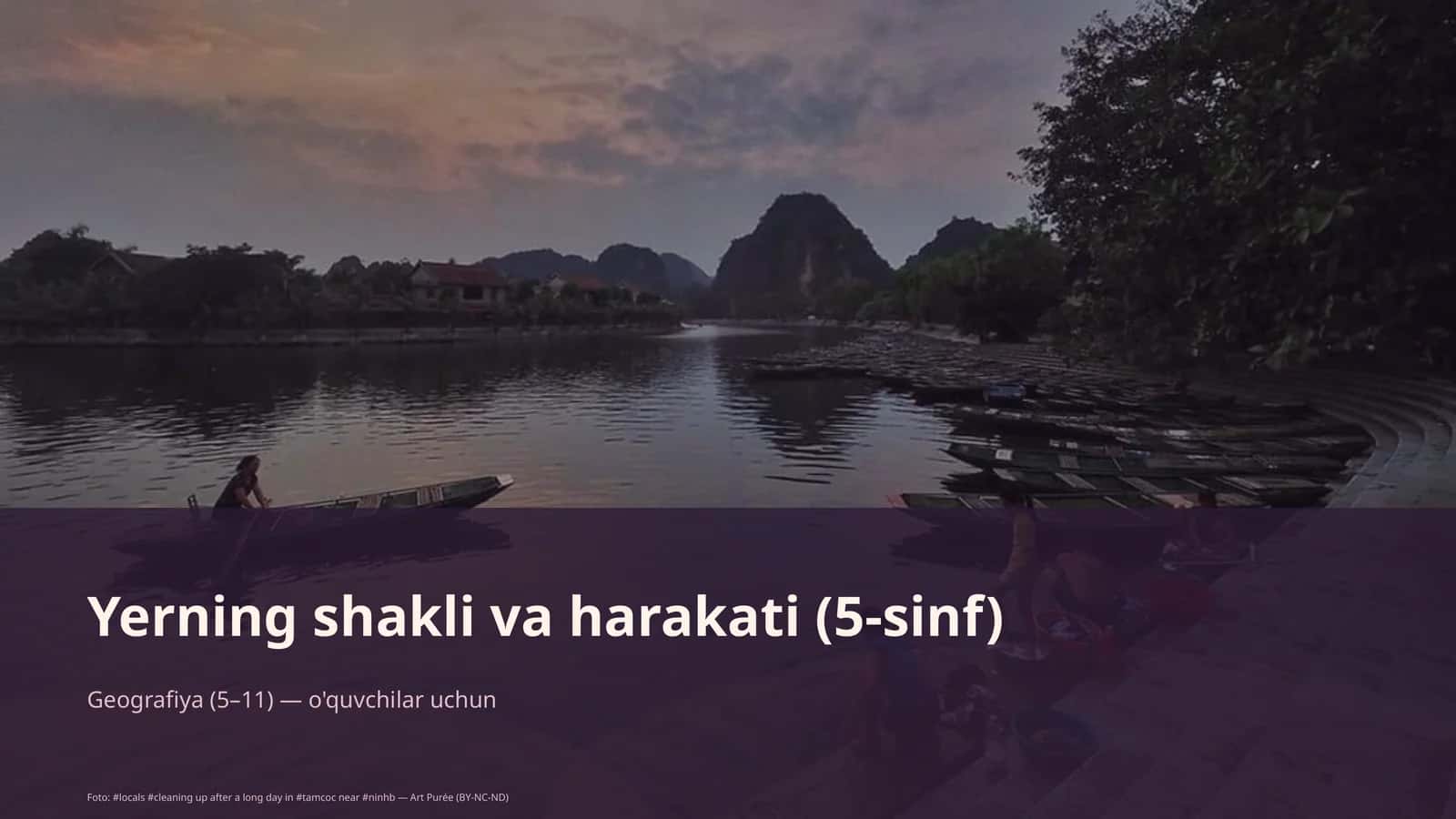 Yerning shakli va harakati (5-sinf)