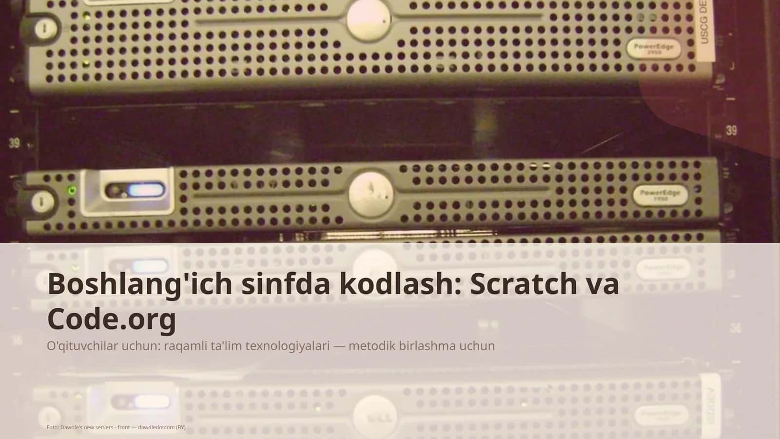 Boshlang'ich sinfda kodlash: Scratch va Code.org