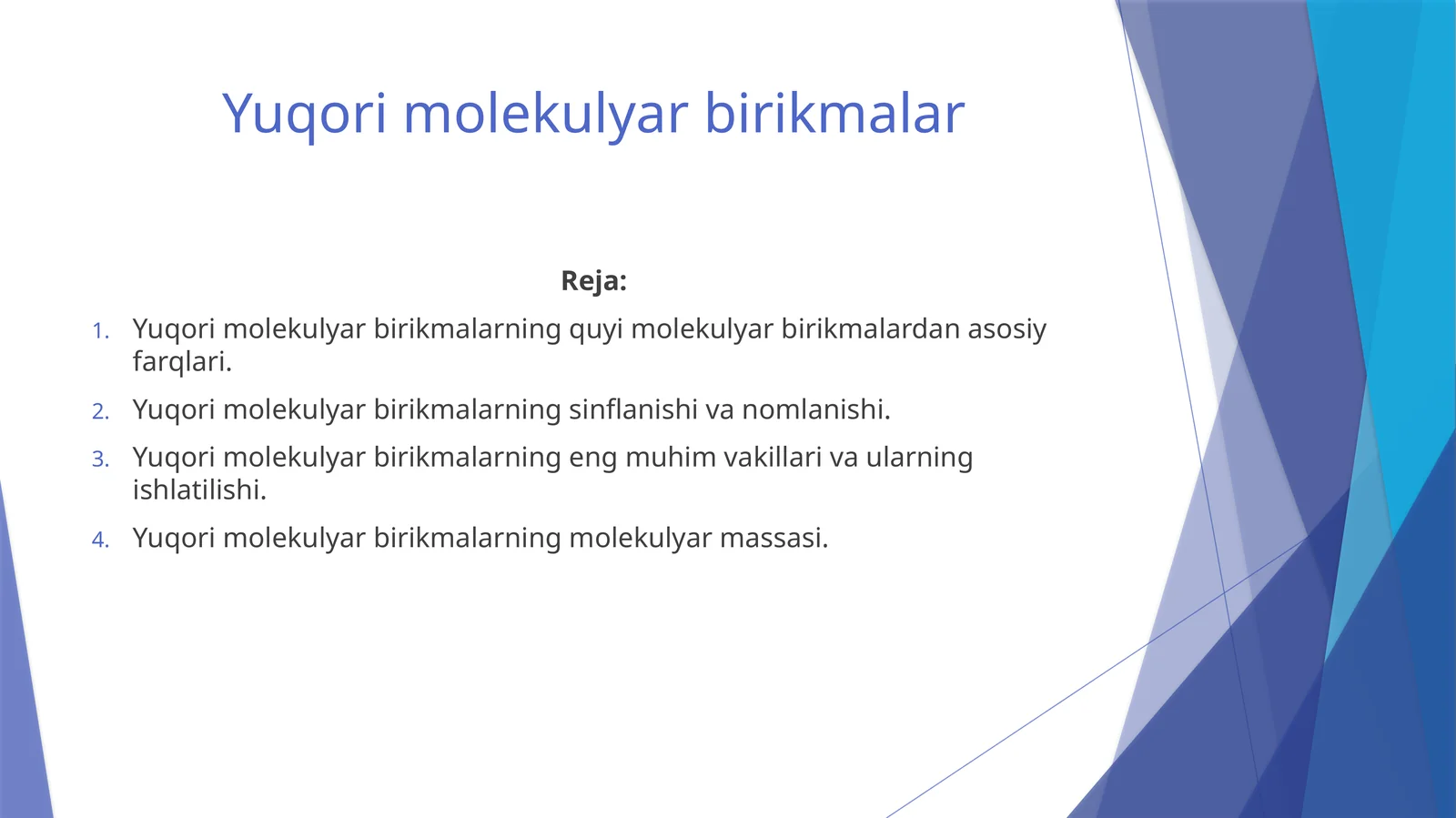 Yuqorimolekulyarbirikmalar