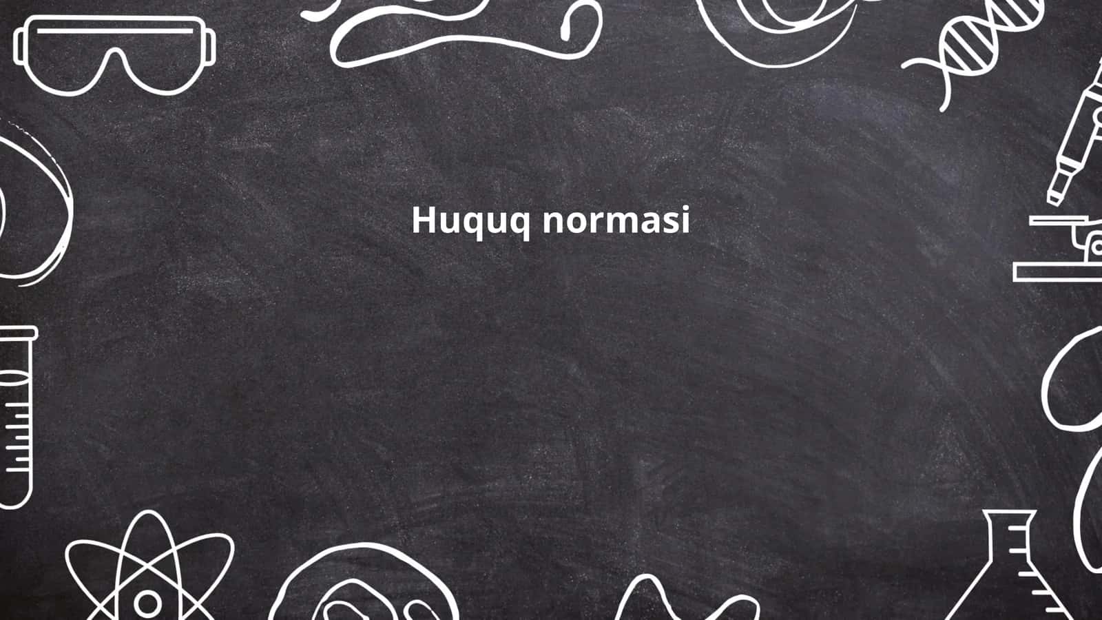 Huquq normasi