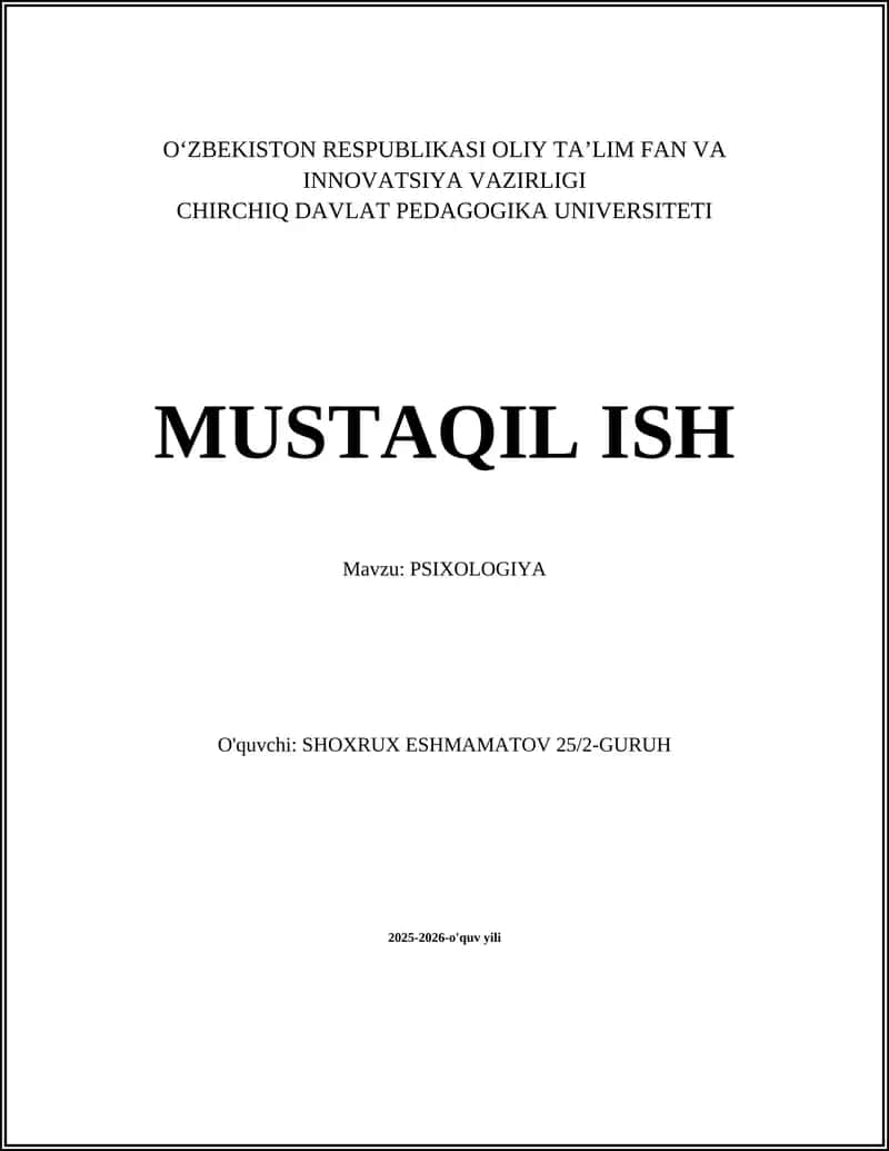 Psixologiya