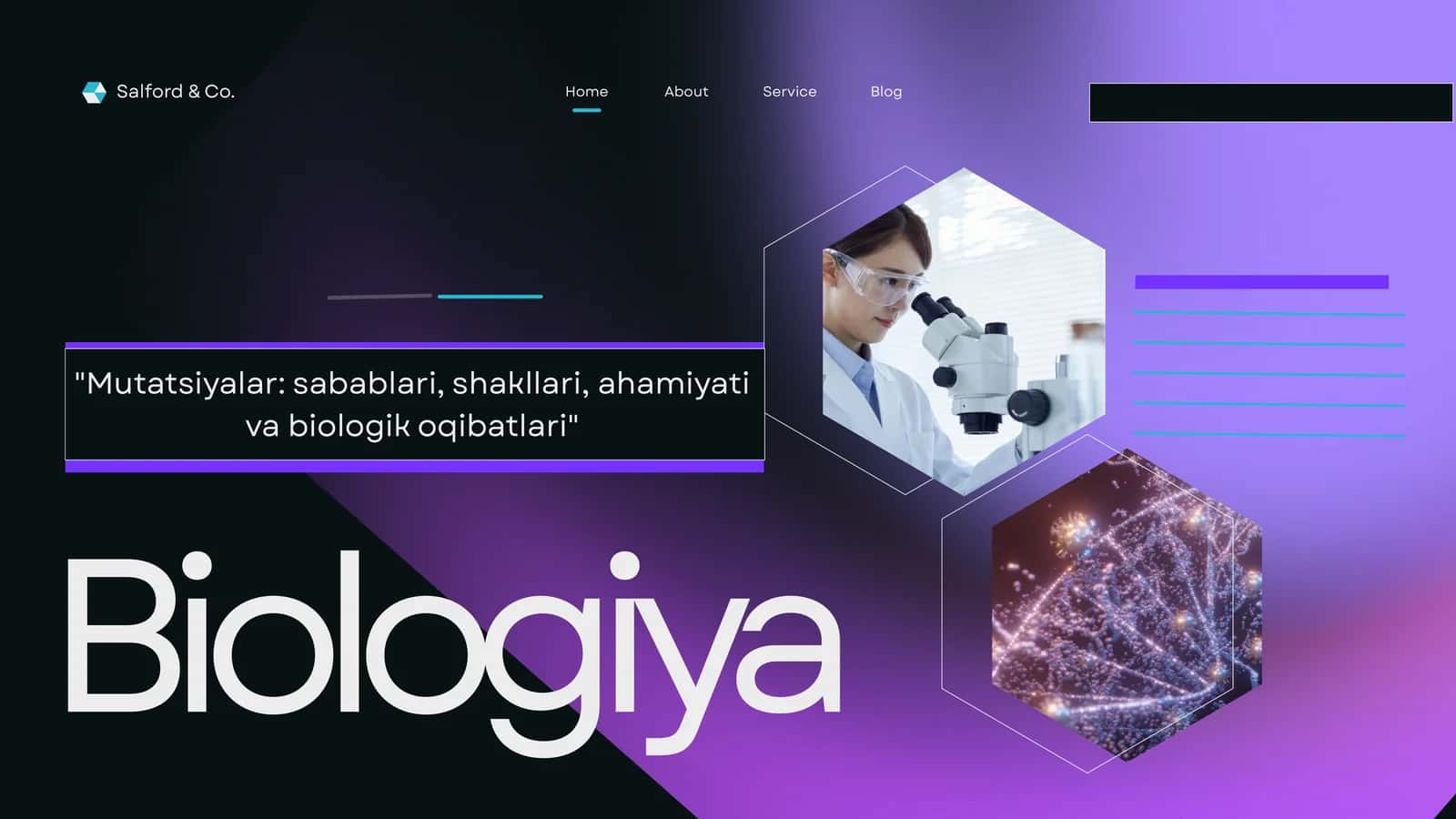 Mutatsiyalar: sabablari, shakllari, ahamiyati va biologik oqibatlari