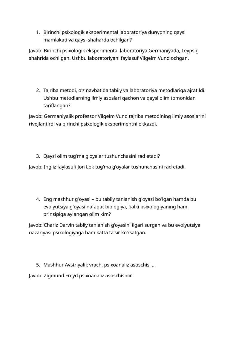 Psixologiya tarixi
