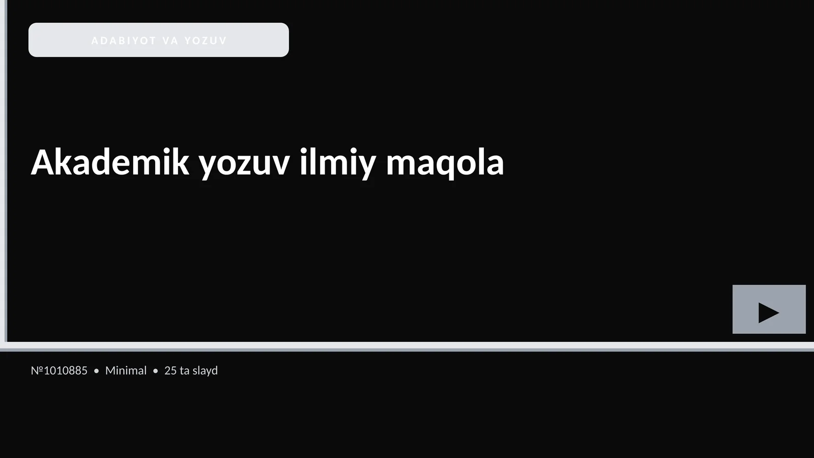 ADABIYOT VA YOZUV
