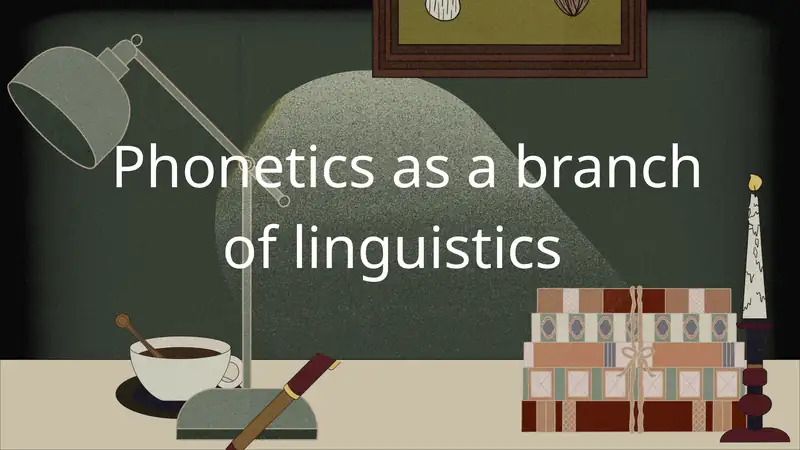 Phonetics as a branch of linguistics
