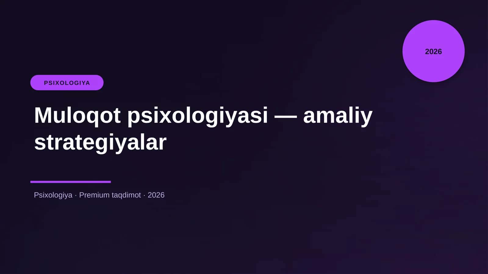 Muloqot psixologiyasi — amaliy strategiyalar