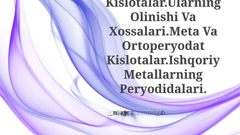 Periodat xilotalar Manganga seriyasidagi halogen oksidli kislotalar