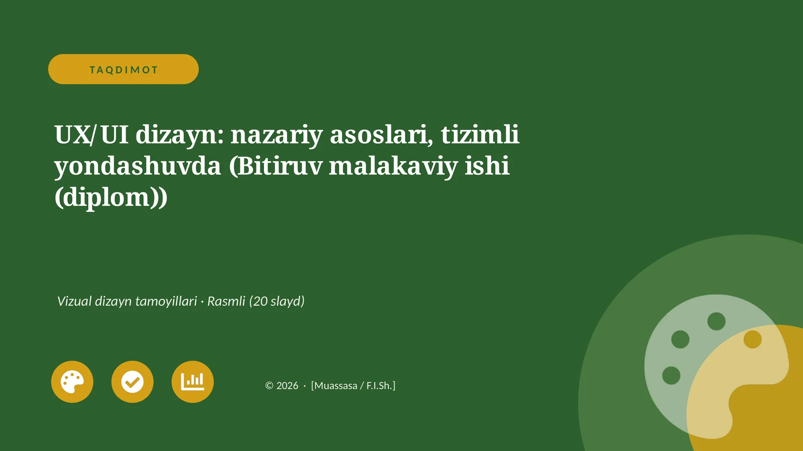 UX/UI dizayn: nazariy asoslari, tizimli yondashuvda