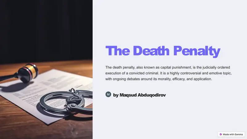 The Death Penalty