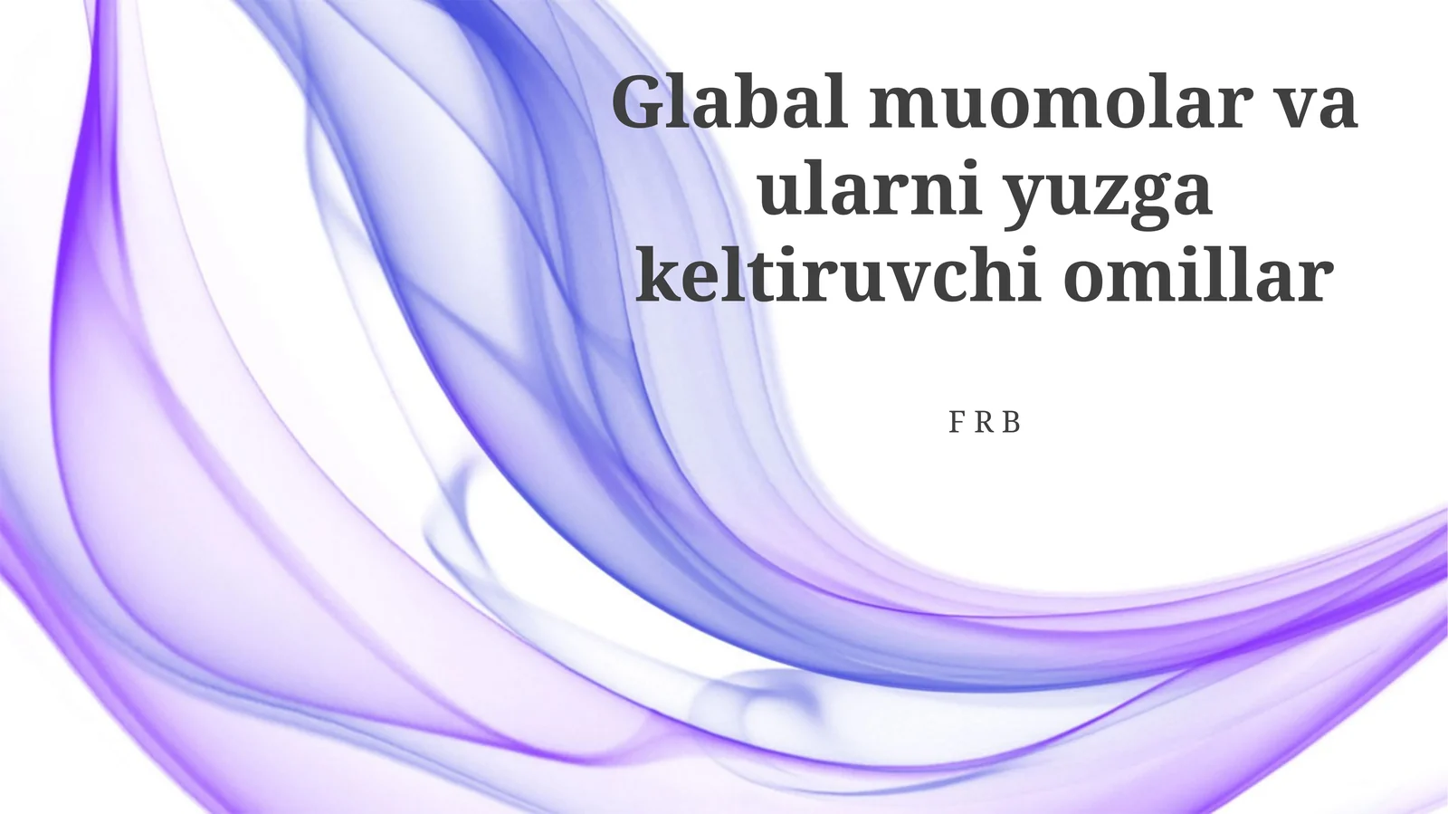 Omillar va ularning oqibatlari