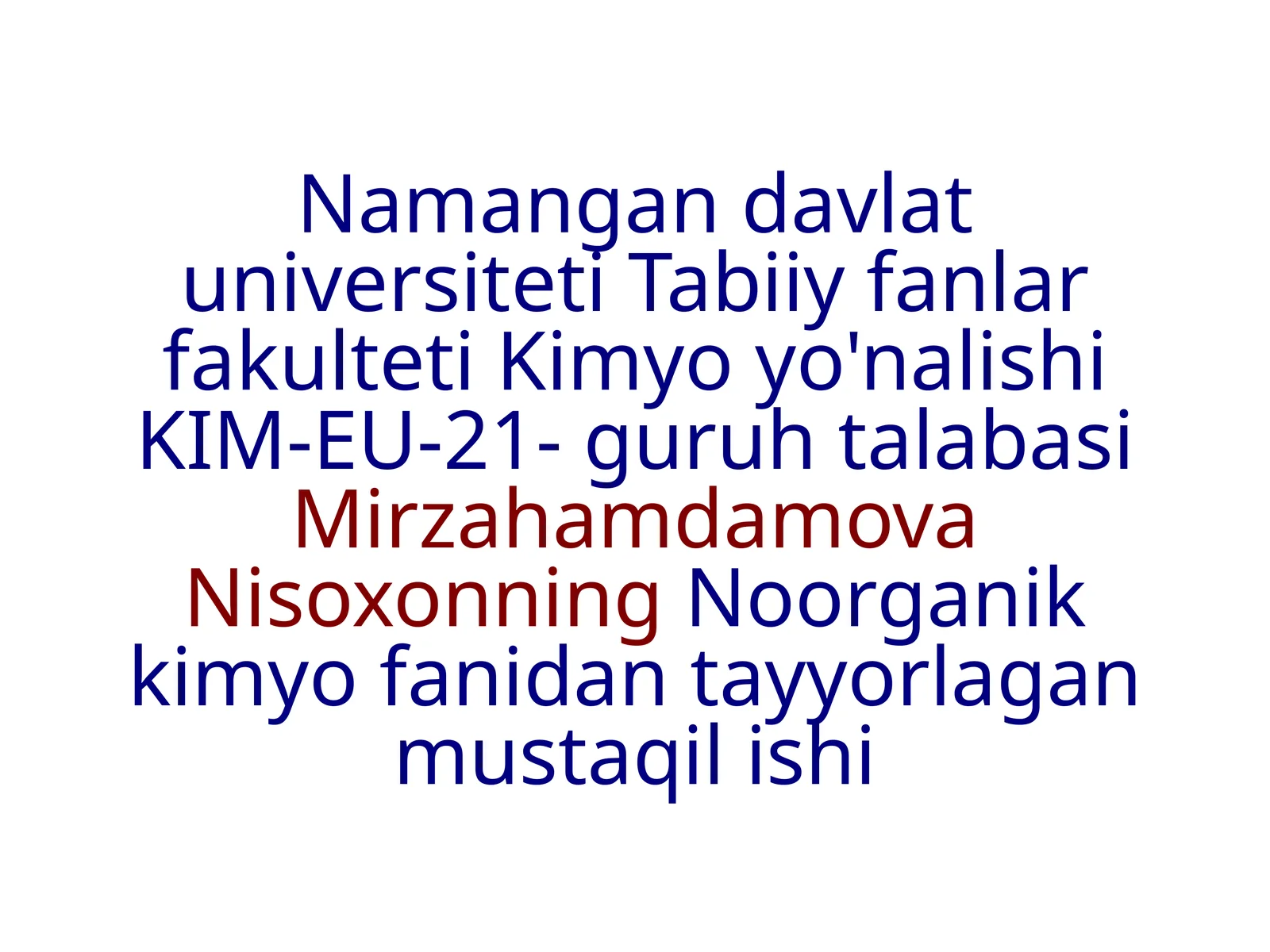 Galogenlarning sulfidlari.