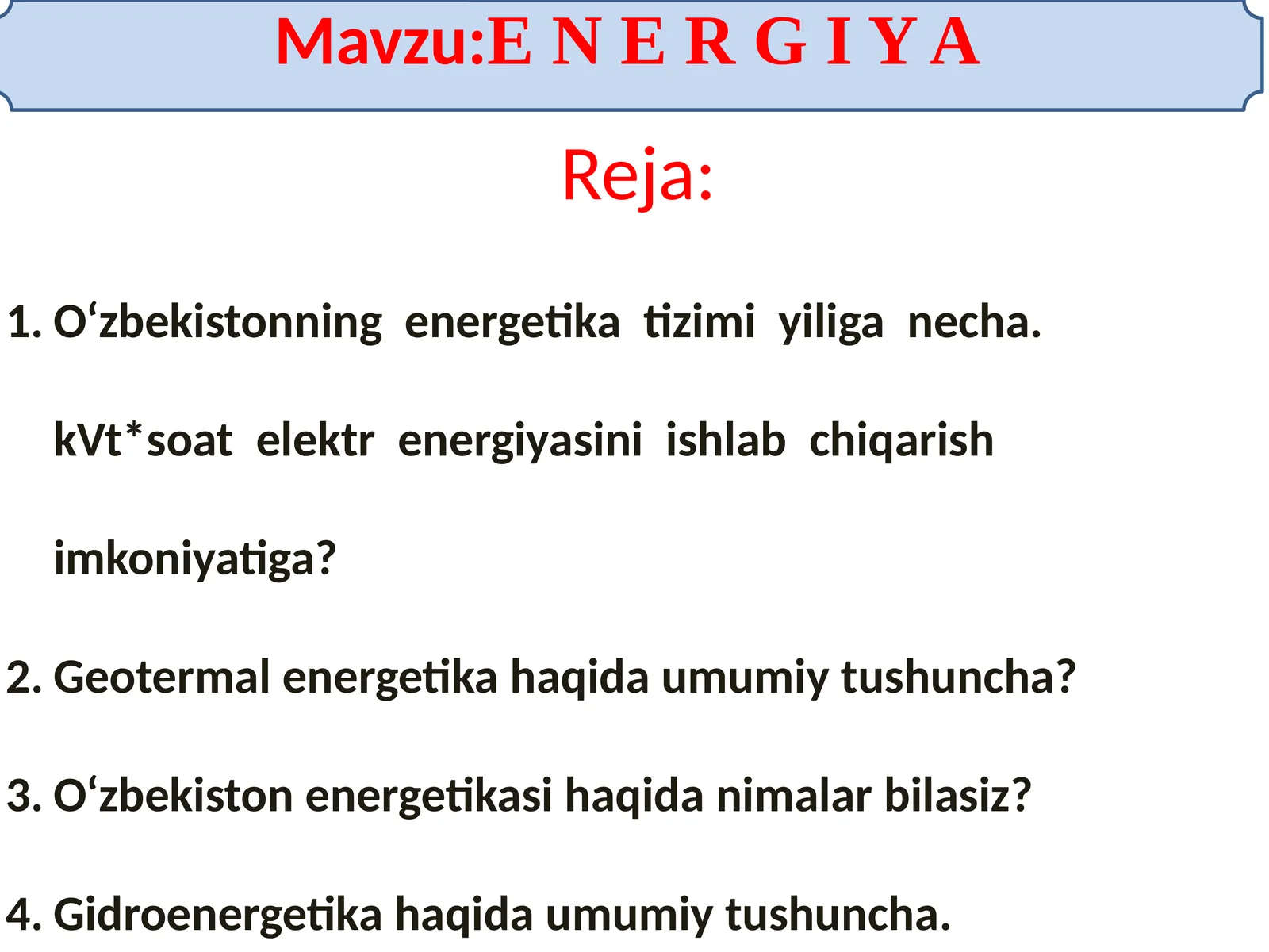 EN E R G I Y A