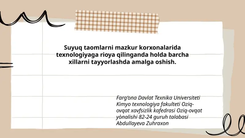 Oziq-ovqat xavfsizlik kafedrasi