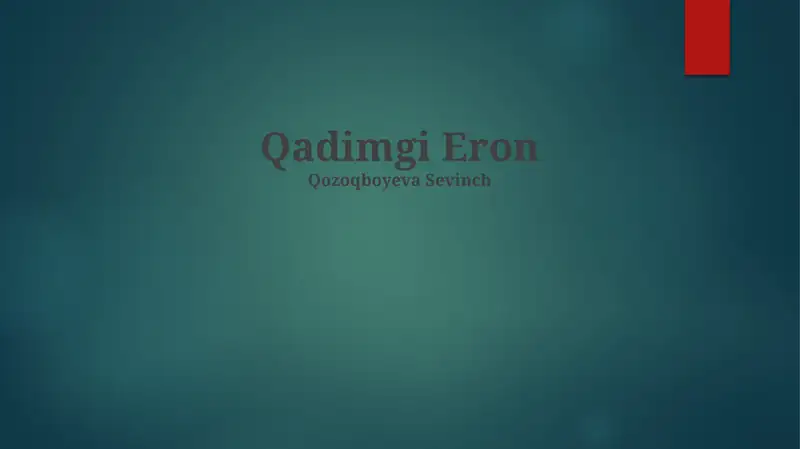 Qadimgi Eron