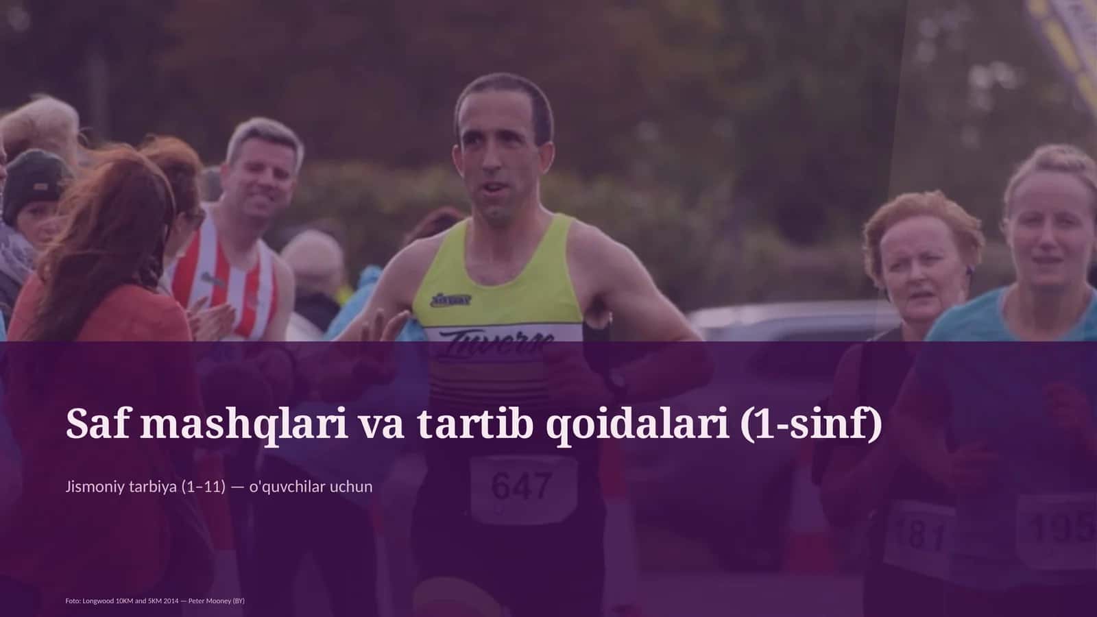 Saf mashqlari va tartib qoidalari (1-sinf)