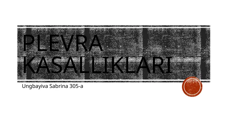 Plevrakasalliklari
