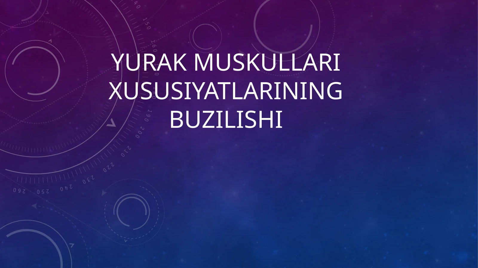 Yurak muskulining xususiyatlari