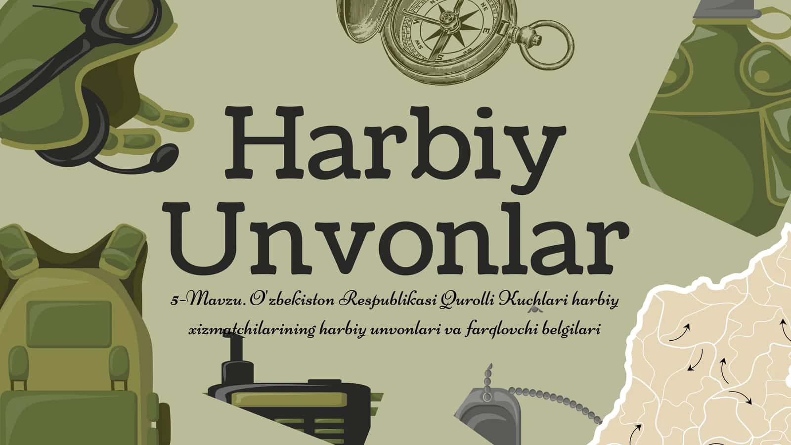 O'zbekiston Respublikasi Qurolli Kuchlari harbiy xizmatchilarining harbiy unvonlari va farqlovchi belgilari