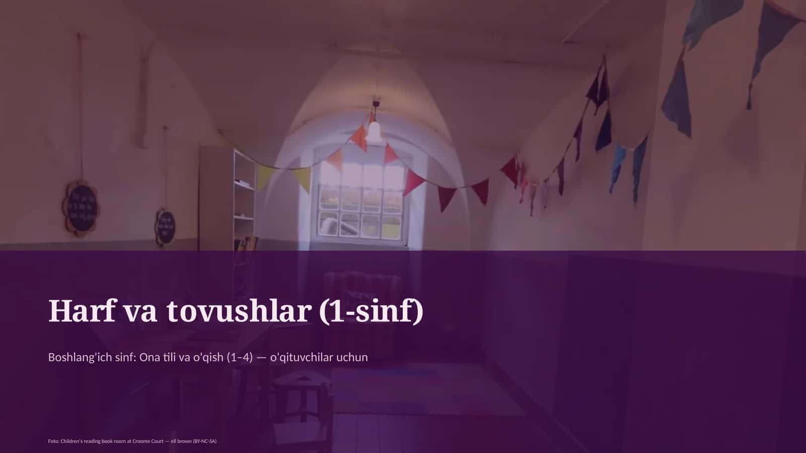 Harf va tovushlar (1-sinf)