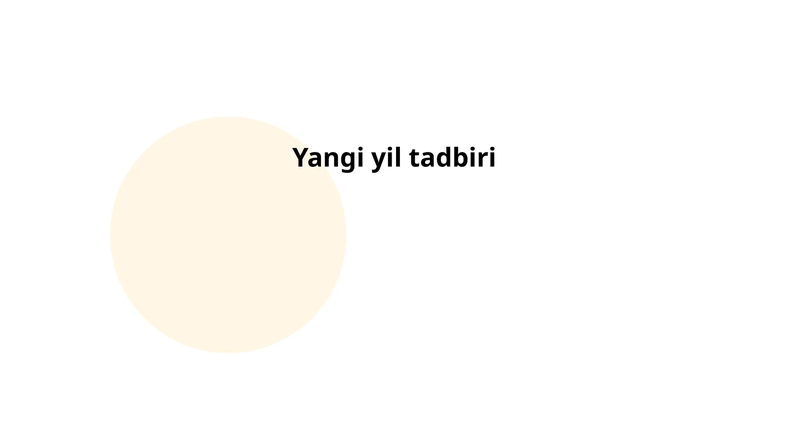 Yangi yil tadbiri