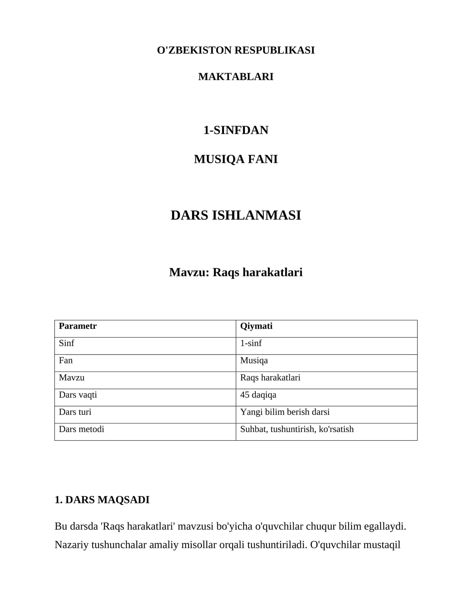 Raqs harakatlari