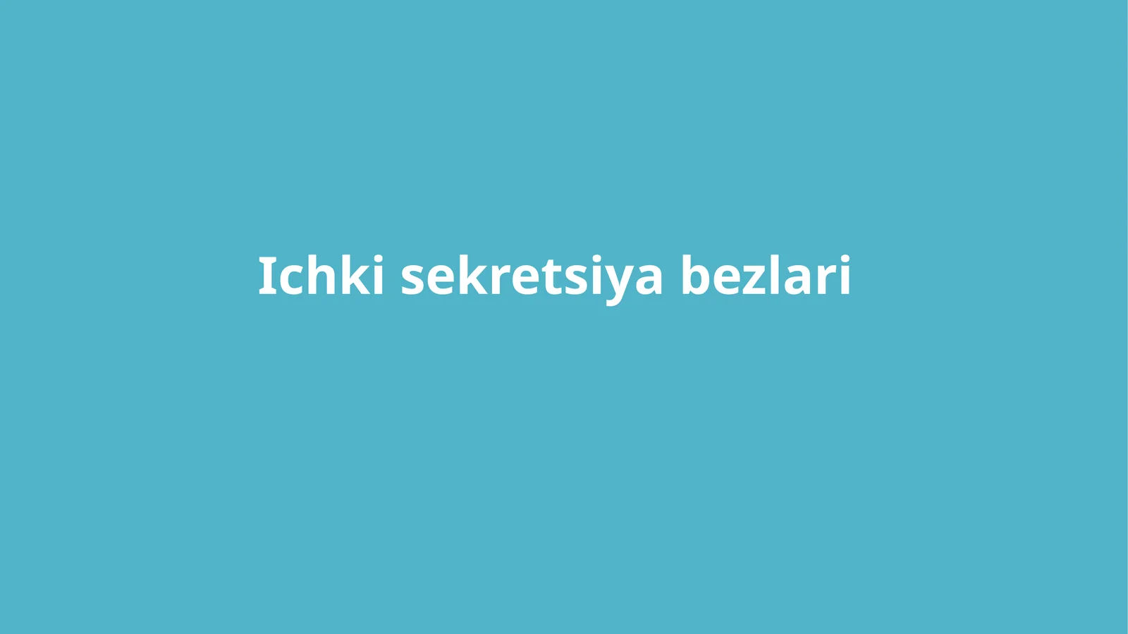 Ichki sekretsiya bezlari
