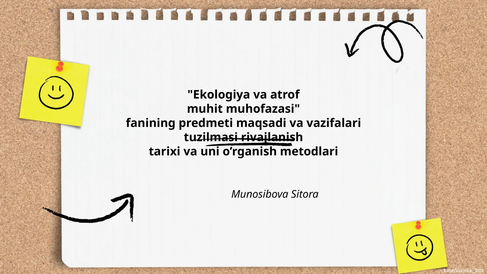 Ekologiya va atrof muhit muhofazasi