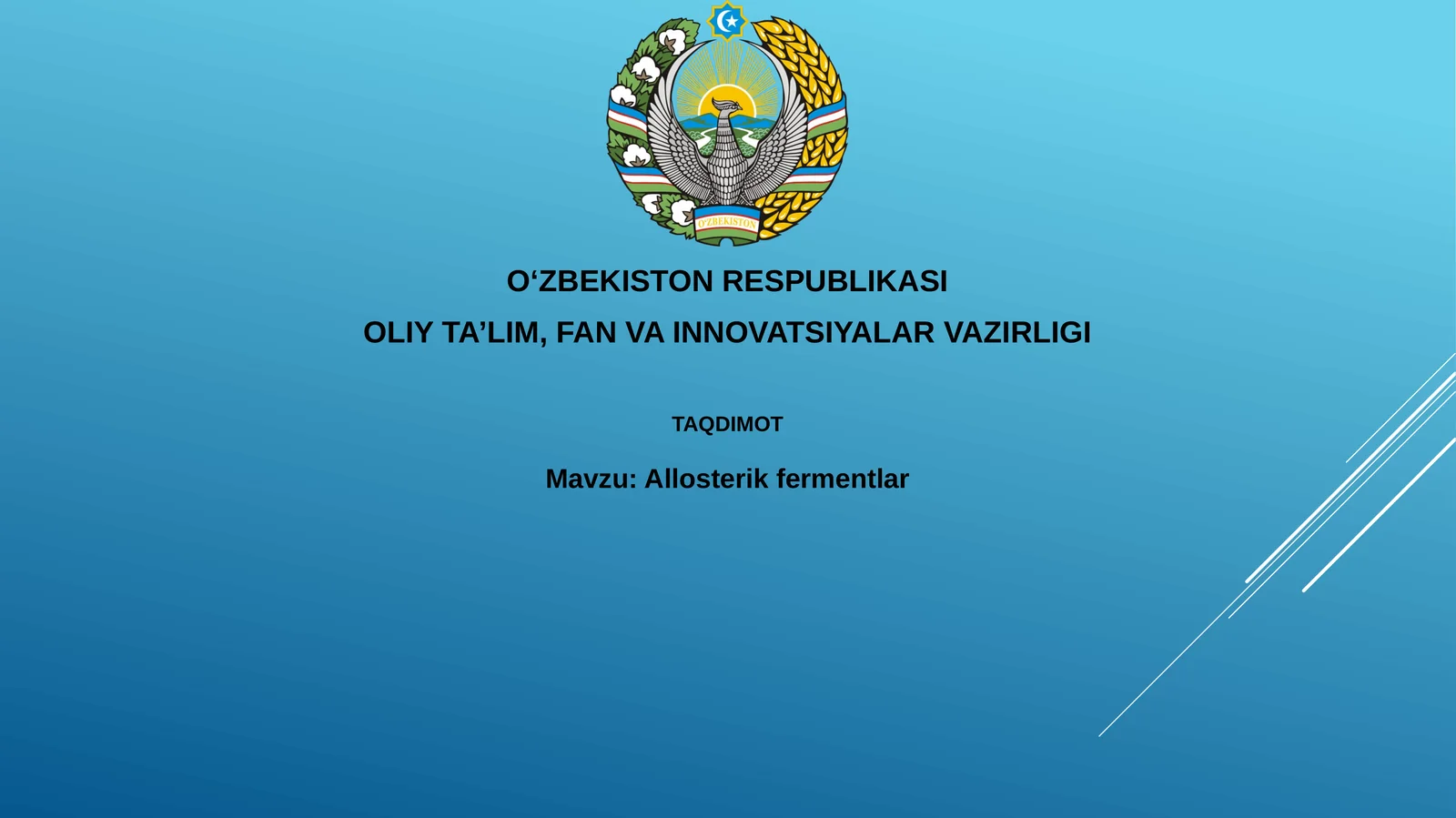 Allosterik fermentlar
