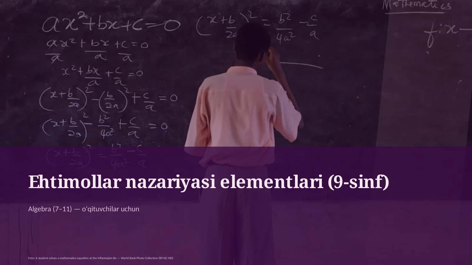 Ehtimollar nazariyasi elementlari (9-sinf)