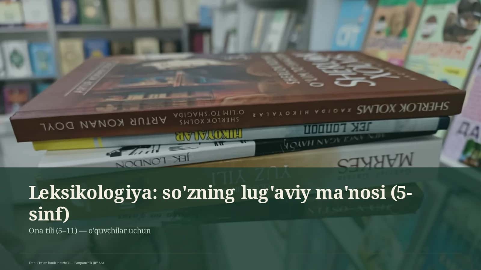 Leksikologiya: so'zning lug'aviy ma'nosi (5-sinf)