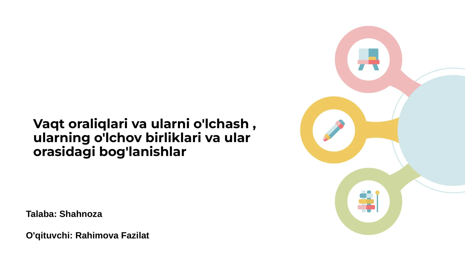 Vaqt oraliqlari va ularni o'lchash