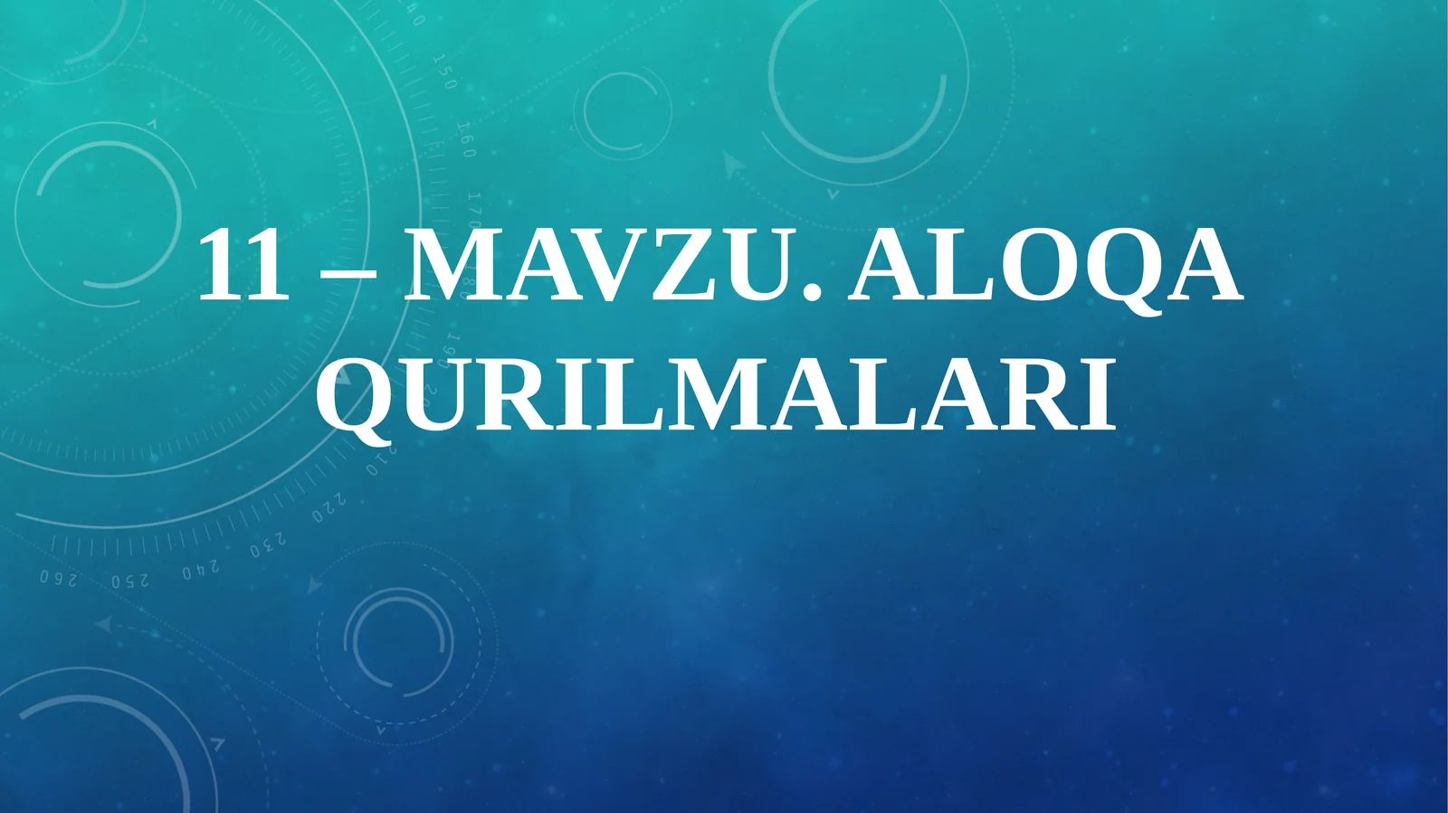 ALOQA QURILMALARI