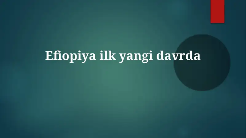 Efiopiya kengayishi va mojarosi