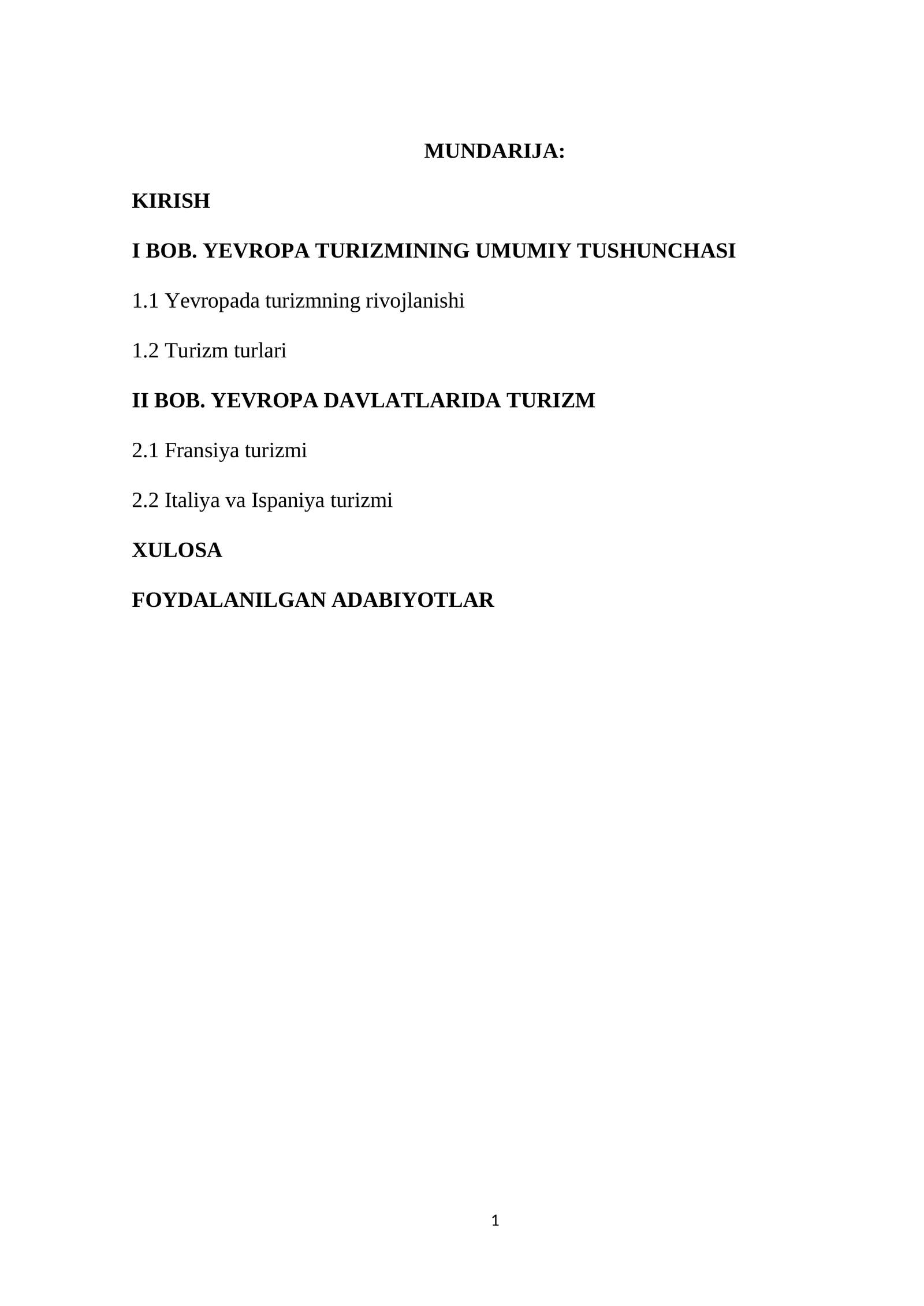 Yevropa turizmi