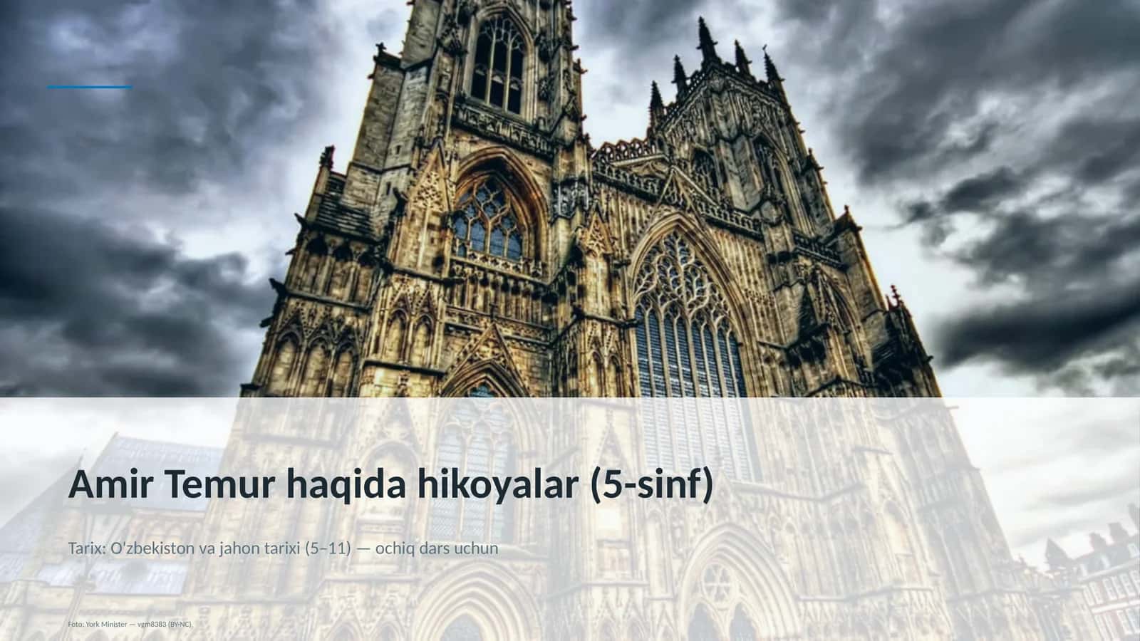 Amir Temur haqida hikoyalar (5-sinf)